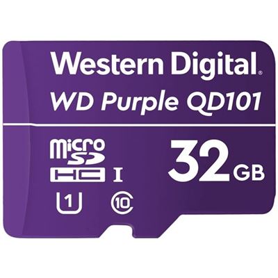 WD Purple 32GB MicroSDXC Card 24/7 -25Â°C to 85Â°C (WDD032G1P0C)