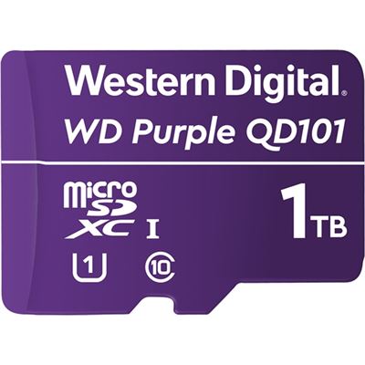 WD Purple 1TB MicroSDXC Card 24/7 -25Â°C to 85Â°C (WDD100T1P0C)