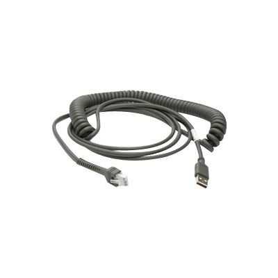 Zebra Cable - USB: Series A Connector, 15Ft. (4.6M) (CBA-U09-C15ZAR)