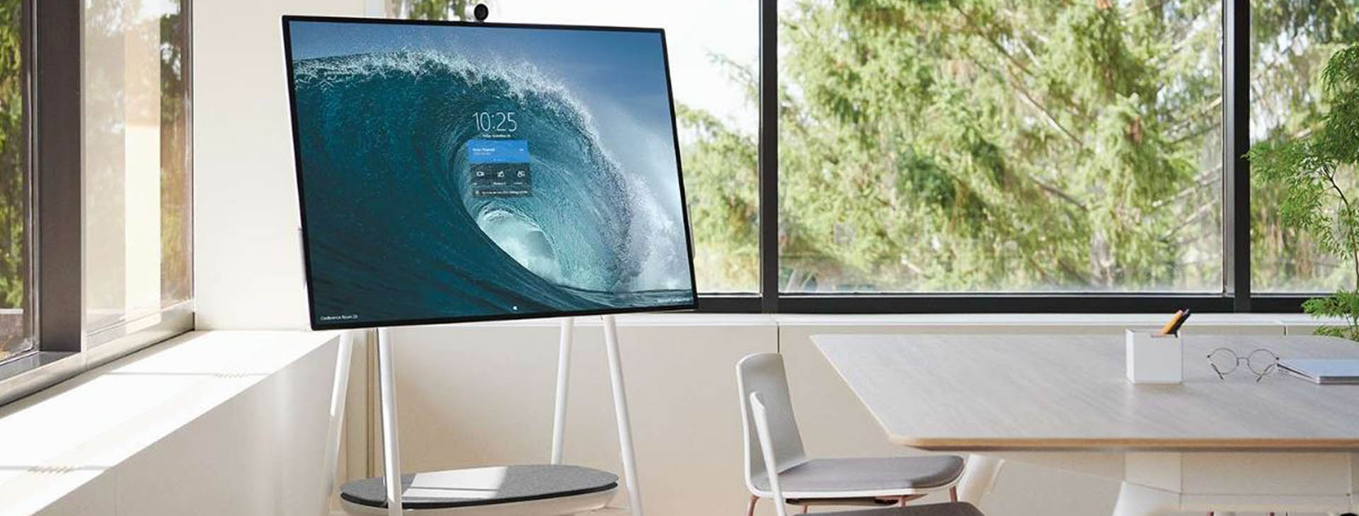 Microsoft Surface Hub 2S in conference room