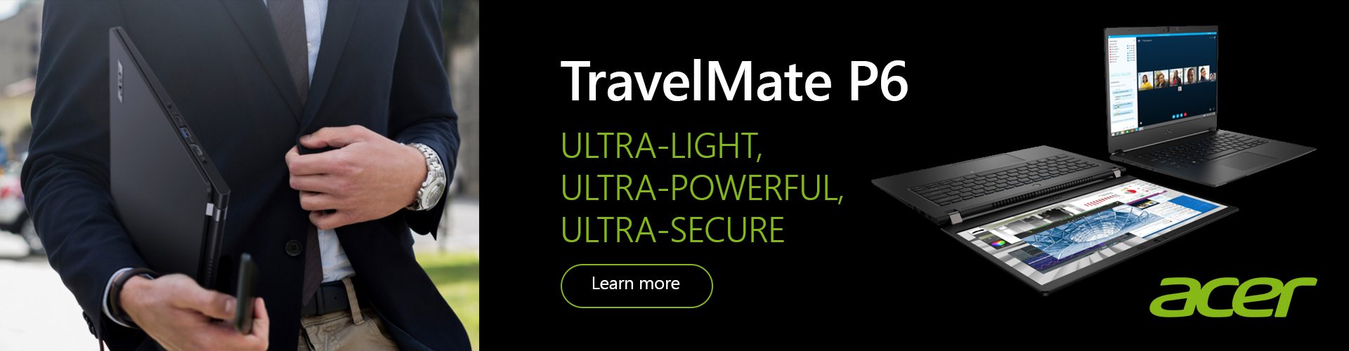 TravelMate P6 - Ultra-light, Ultra-powerful, Ultra-secure